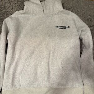 Essentials fear of god Light Gray Hoodie
